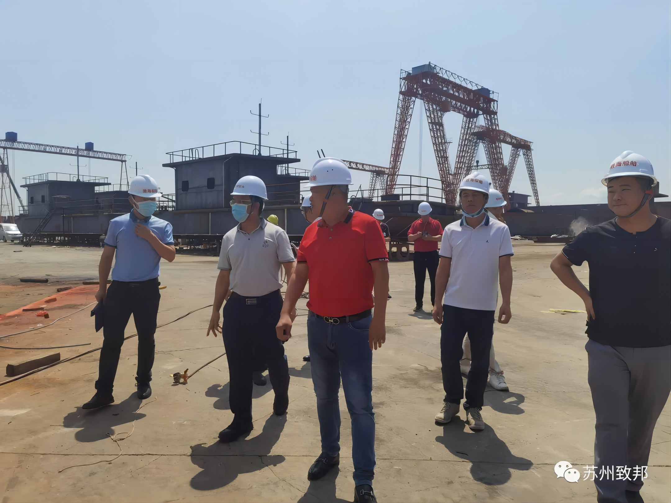 省交通运输厅调研苏州致邦公司总包内河船舶LNG动力改造工作情况